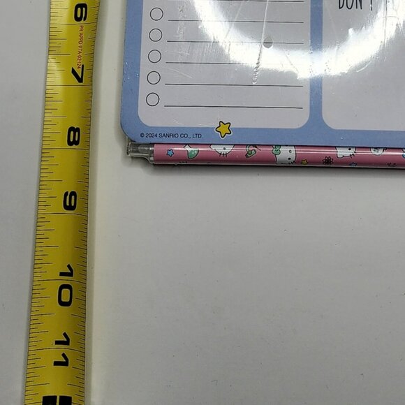 Hello Kitty Desk Note Pad w/ Tear Off Sheets, Gel Pen | Science Theme | NEW - Picture 8 of 8